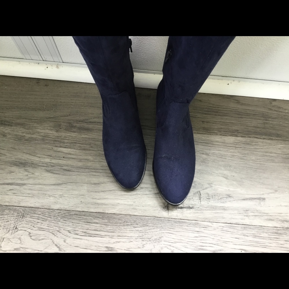 IVANKA TRUMP faux suede over the knee high boots